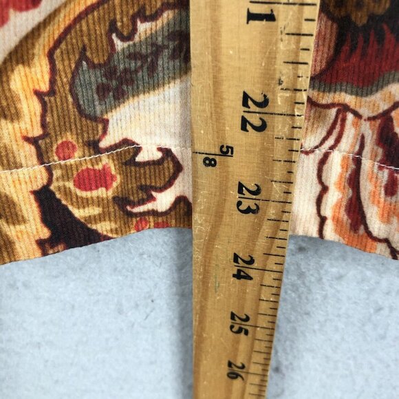 Love of the Label Anthropologie Top L  Orange Tan Fiona Floral Boho Feminine NEW - Picture 5 of 16